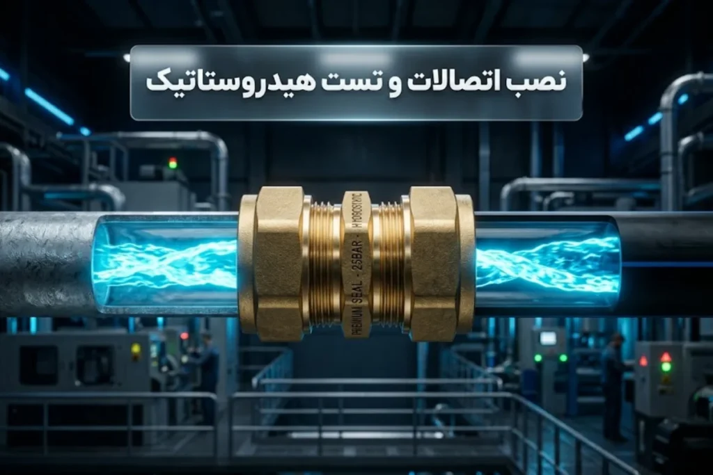 راهنمای نصب اتصالات و تست هیدروستاتیک مه پاش + شیوه‌ های استاندارد اجرایی